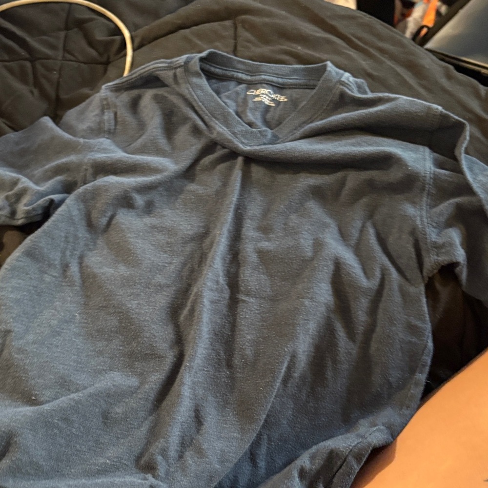 Cherokee Charcoal V-Neck Tee